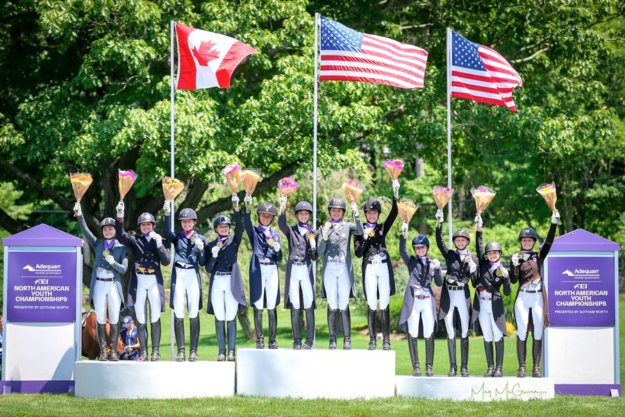 Region 1 Wins Gold by a Whisker in USDF North American Young Rider