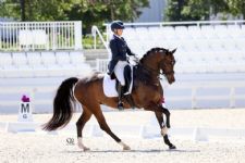 Bateson Chandler and Haute Couture Strike a Special Pose at World Equestrian Center May Dressage CDI3*